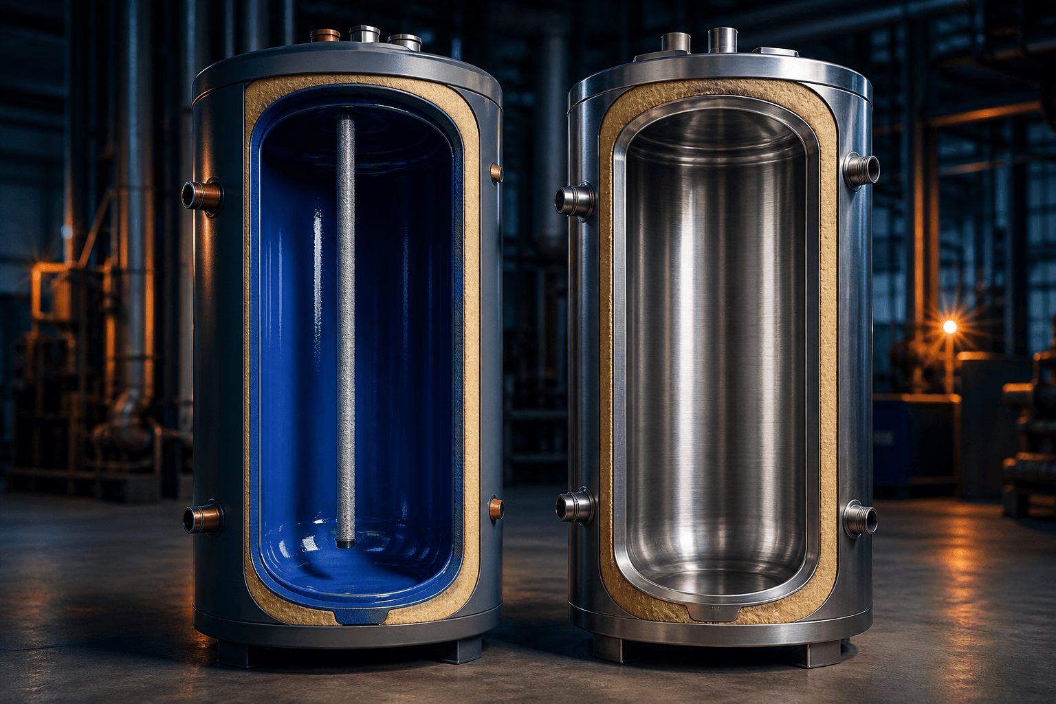 Emaillierter oder Edelstahl-Warmwasserspeicher? Welcher hält länger?