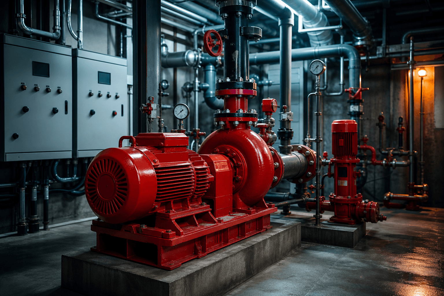 Wie funktioniert ein Feuerlöschpumpensystem? Was sind Hauptpumpe, Reservepumpe und Jockeypumpe?