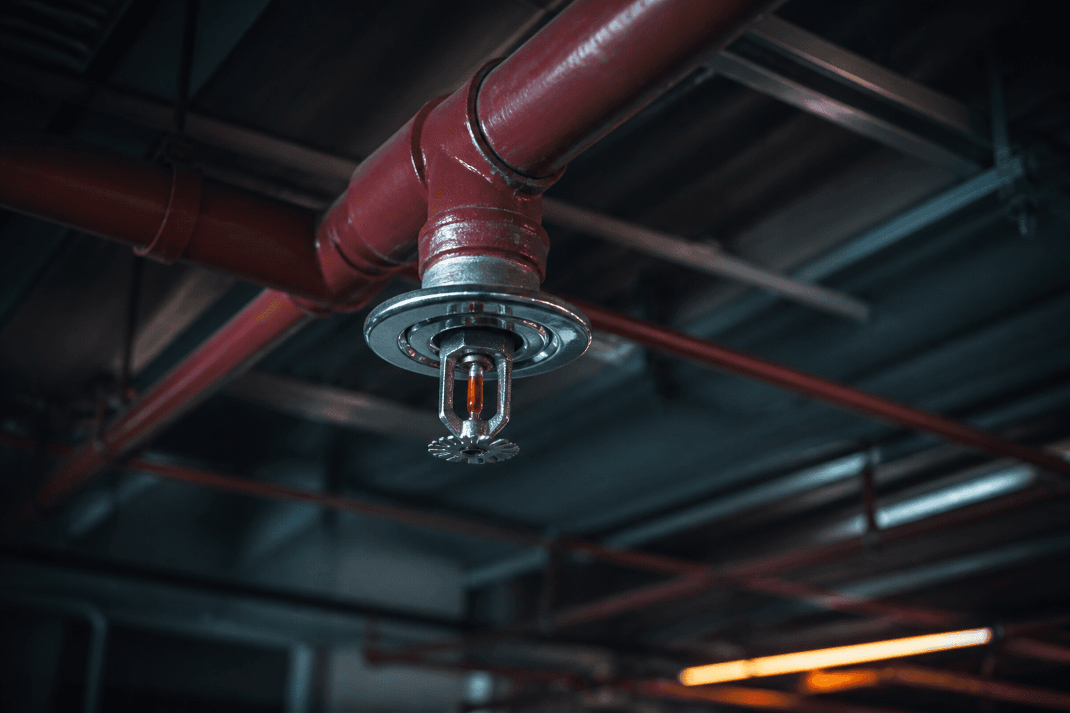 Wie funktioniert eine Sprinkleranlage? Wie hängt sie mit der Feuerlöschpumpe zusammen?